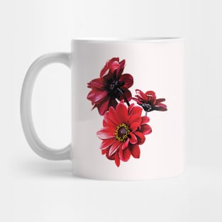 Red Zinnia Trio Mug